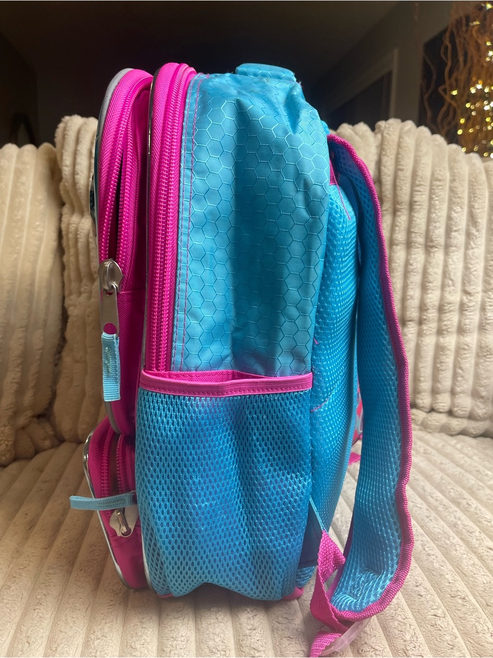 LOL Surprise B.B.s Run The World Girls School Backpack Pink Blue - Picture 6 of 9